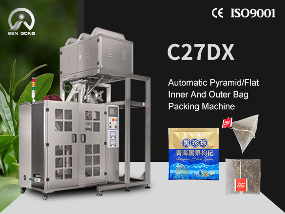 C27DX Automatic Nylon Pyramid/Flat Inner and Outer Bag Packing Machine